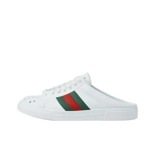 GUCCI Ace Домашние тапочки Белый Мужской