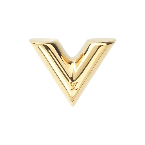 LOUIS VUITTON Серьги-гвоздики из металла женские золотые