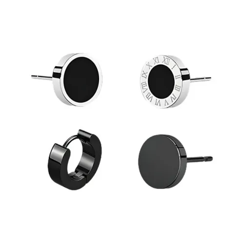 JOLLY SEASONS Титановые стальные серьги-гвоздики для мужчин