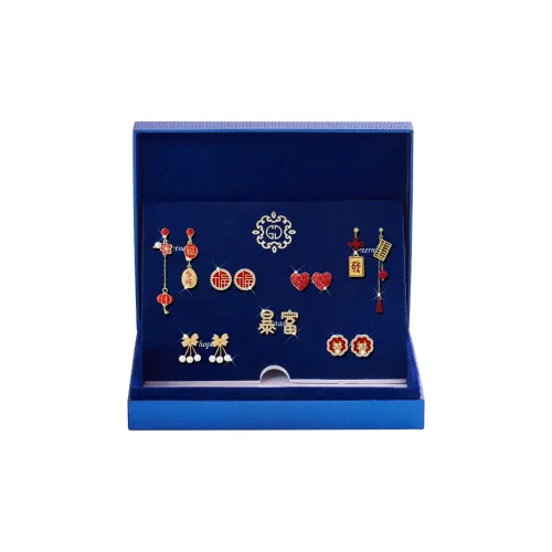 Серьги-гвоздики из серебра 925 пробы DJIN женские