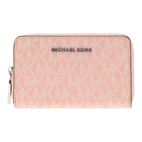 MICHAEL KORS Покрытый холст Кошелек Маленький Женский Светло-розовый