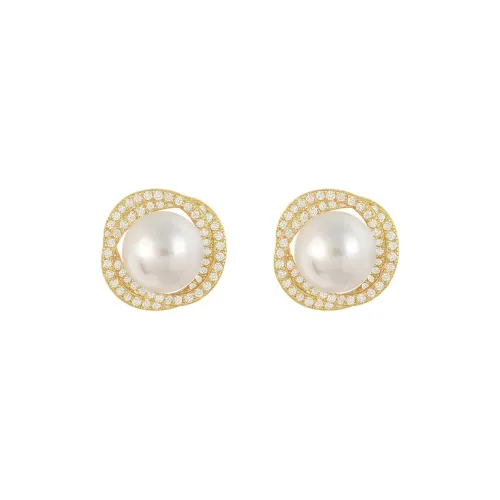 Strange S925 Серебряные Серьги-гвоздики Сплав Женские