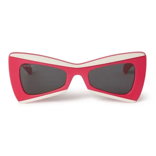 OFF Белый Нерегулярная форма Солнцезащитные очки Женские Красный
