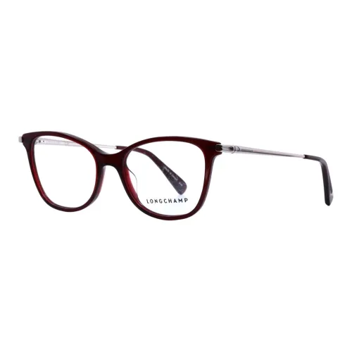 LONGCHAMP Ацетатные оправы для очков "Кошачий глаз" Женские Темно-красный