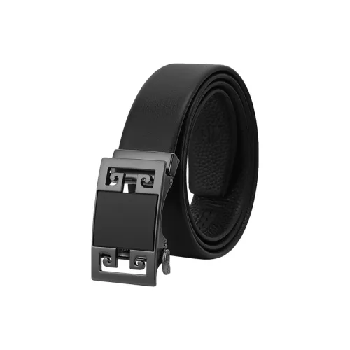 PIERRE CARDIN Ремни из коровьей кожи Мужской Черный 3,5 см