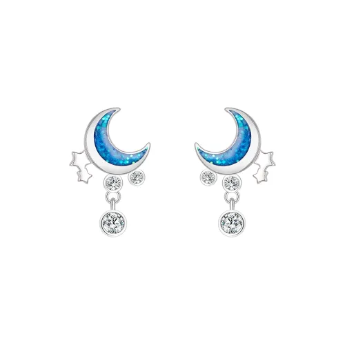 KINGFOCUS Серебро S925 Стержень серьги Серьги-гвоздики Women's Silver