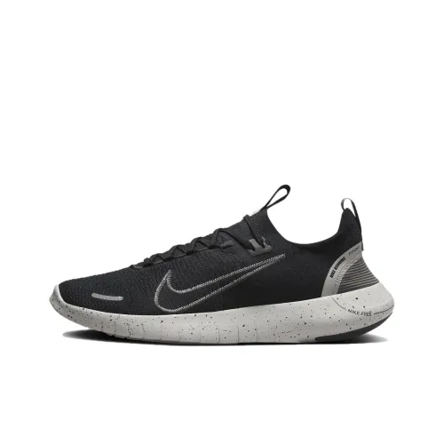 Nike Free RN Устойчивый к истиранию Дышащие Низкие Беговые кроссовки Мужские Черные