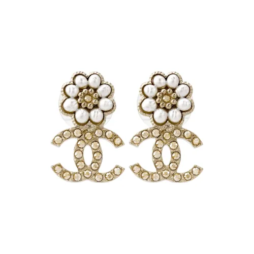 Серьги-гвоздики Double C от CHANEL женские