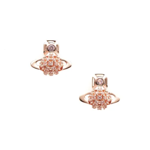 Vivienne Westwood Серьги-гвоздики с стразами Женские