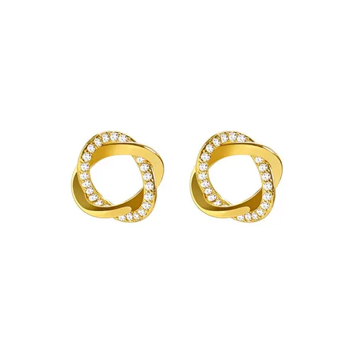 AWD Серьги-гвоздики Золотые Женские