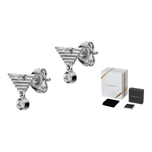 EMPORIO ARMANI Серебряный Серьги с Цирконием Женские Серебряный