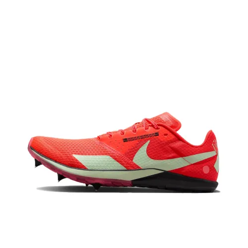 Nike Амортизация Износостойкие Низкие Кроссовки для Бега Унисекс Красный Циановый