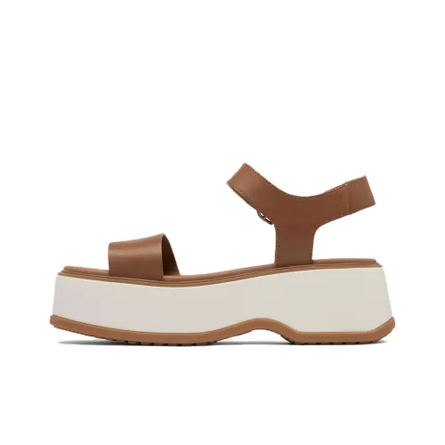 SOREL One Sandals 5cm Women's Dark Brown