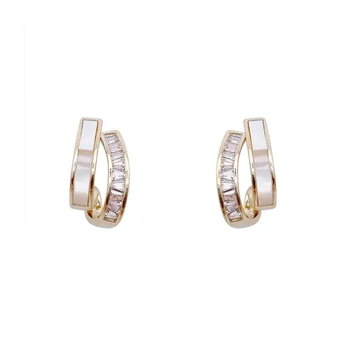 NATURALLYJOJO Серьги-гвоздики из серебра S925 роскошь нишевый дизайн женские