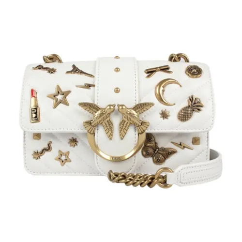 PINKO Top Handle Light Series Овчина Swallow Сумка Сумка через плечо Мини Женская Белая