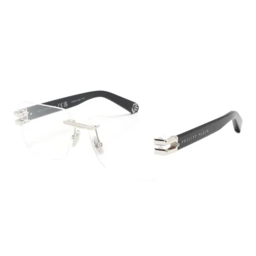 PHILIPP PLEIN Титановый сплав Нерегулярная форма Оправа для очков Мужская Черная