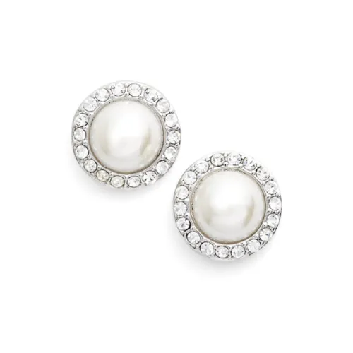 GIVENCHY Искусственная жемчужина Серьги-гвоздики Женское Серебро