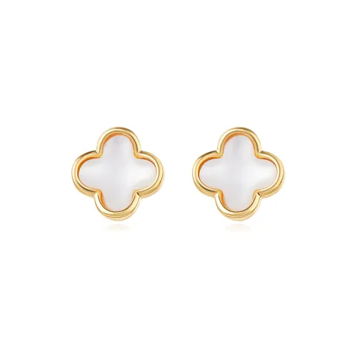 DOWER&HALL Сплав/Серебряное покрытие/Золотое покрытие Серьги-гвоздики Женские