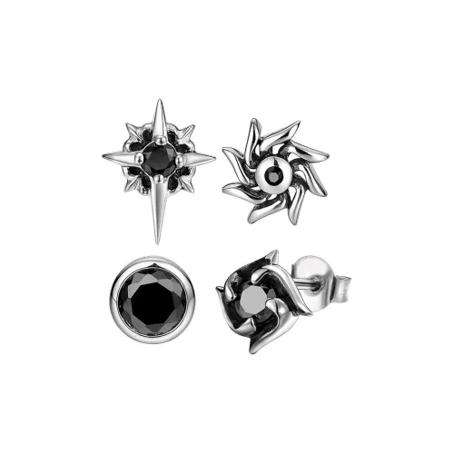 OWO Copper Stud Earrings Men's