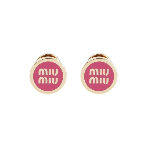 MIU MIU Серьги с брассовыми заклепинами женские