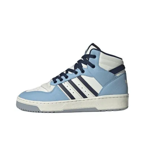 Adidas Originals Rivalry Slip-resistant Shock Absorbers MID Скейтборд Кроссовки Unisex Синий Белый