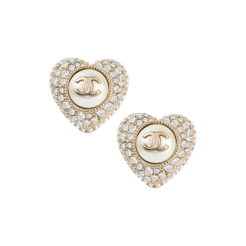 CHANEL CC Серьги-гвоздики Золотые Женские