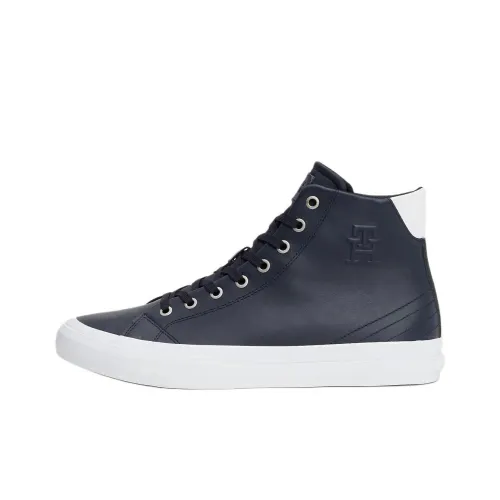 Tommy Hilfiger Высокие Кроссовки для Скейтбординга Мужские Темно-Синие
