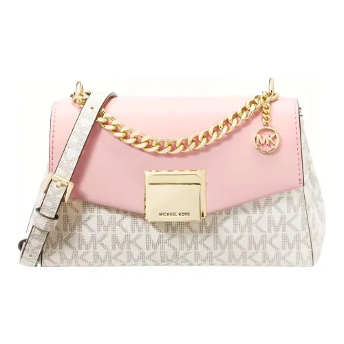 MICHAEL KORS Lita Холст Flap Bag Crossbody Bag Shoulder Bag Женская Розовая