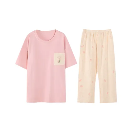 Huggy Kissy Пижамный комплект женский розовый