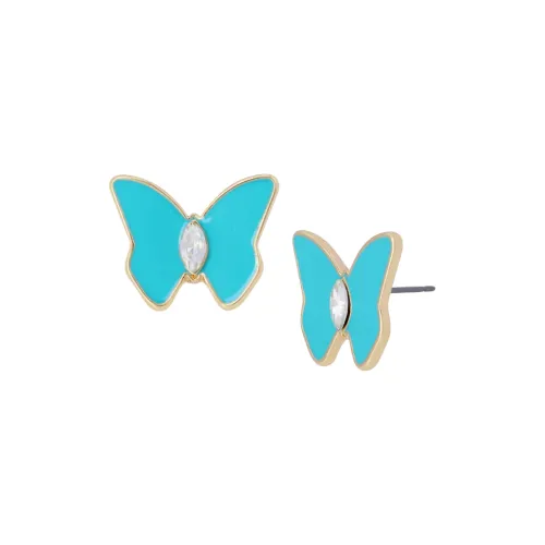 STEVE MADDEN Glass Plastic Metal Stud Earrings Women's Blue STEVE MADDEN Стекло Пластик Металл Серьги-гвоздики Женские Синий
