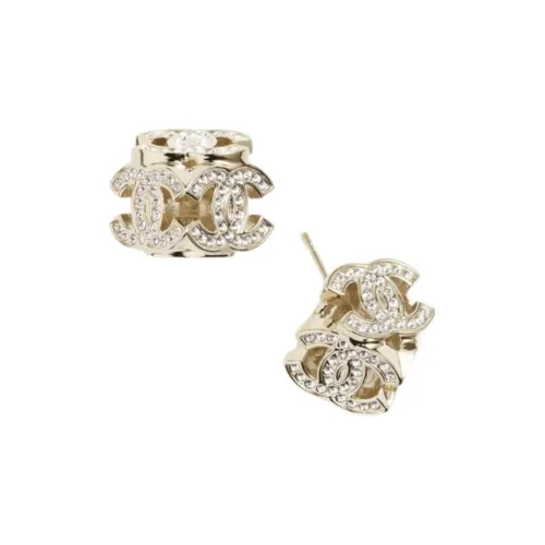 CHANEL Серьги-гвоздики с камнями женские