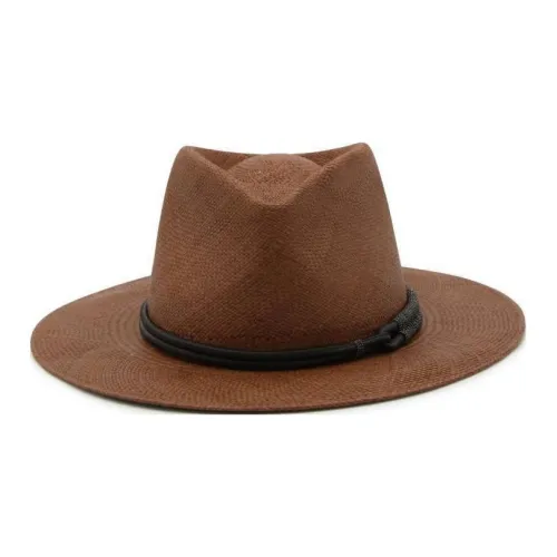 BRUNELLO CUCINELLI Солома Цилиндры Женские Светло-коричневый