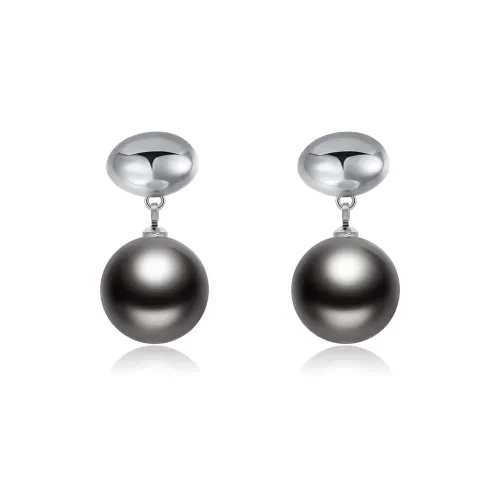 CLORIS YING Alloy Shell Pearl Stud Earrings Women's