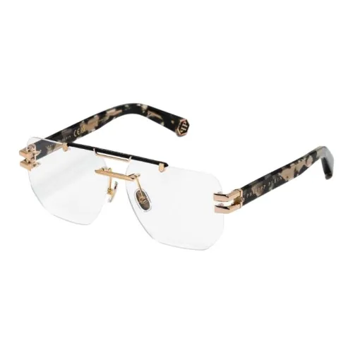 PHILIPP PLEIN Титановый сплав Авиатор Оправы для очков Мужской Черный