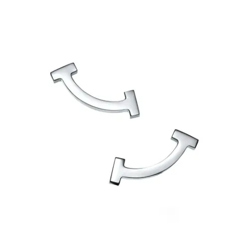 TIFFANY CO. 18К Белое золото Серьги-гвоздики Унисекс Серебряный