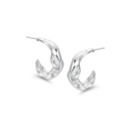 Ван Гог Alloy Стерлинговое Серебро Золото-Покрытые Серьги-гвоздики Женские