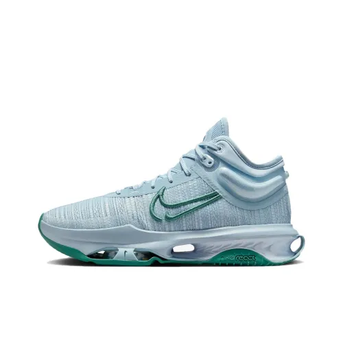 Nike Air Zoom г.T. Jump 2 EP Амортизация Износостойкий MID Топ Баскетбольные кроссовки Мужской Синий Зеленый