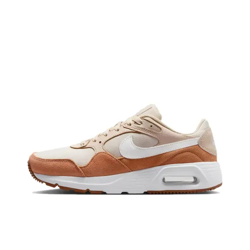Nike Air Max SC Амортизация Износостойкий Низкий Топ Повседневная Обувь Женская Бежево-Желтая