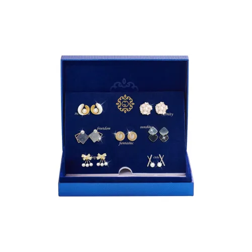 Серьги-гвоздики из серебра 925 пробы DJIN женские