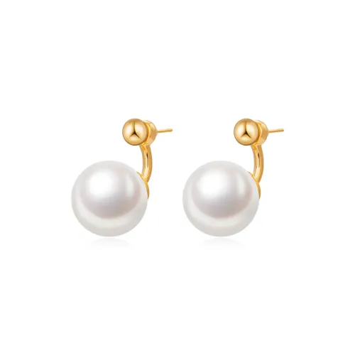 CLORIS YING Серебро S925 Shell Pearl Alloy Stud Earrings Women's