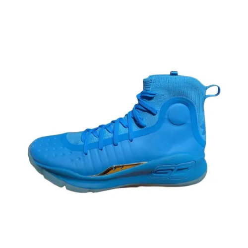 Under Armour Curry 4 Баскетбольные кроссовки High Топ Синий Мужской