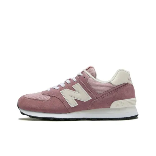 New Balance NB 574 Амортизация Износостойкий Низкий Топ Беговые кроссовки Унисекс Коричневый Красный