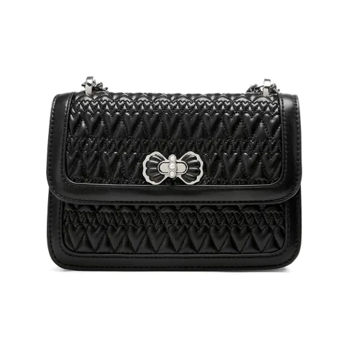 JOSINY ПУ (полиуретан) Сумка через плечо Женская Черный Экрю Мягкий Розовый