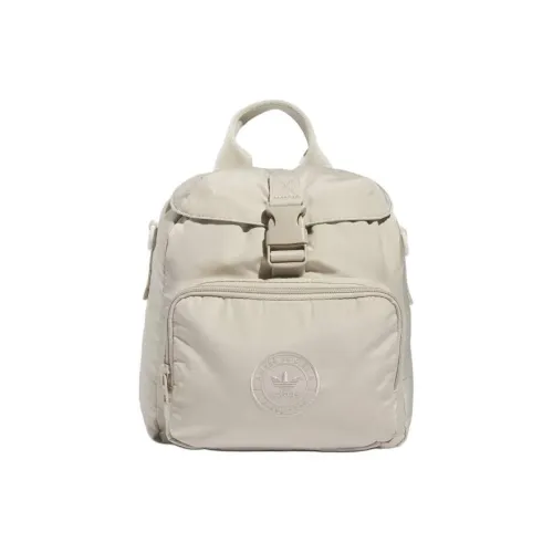 Adidas Originals Переработанный полиэстер Сумка через плечо Сумка через плечо Рюкзак Мини Унисекс Бежевый Прозрачно-розовый