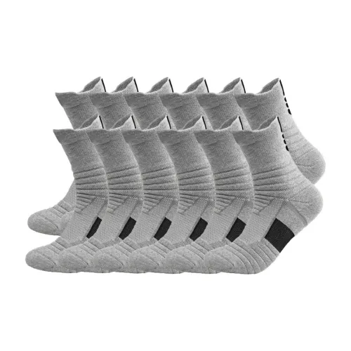 Ledomoda 12 Pack Серые Носки для баскетбола Мужские