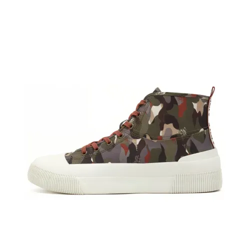 AIGLE Резина Canvas High Top Красный Зеленый Мужской