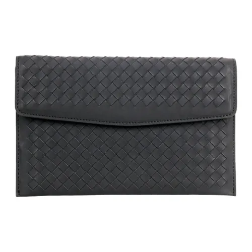 CMLZIUA Ваксованная коровья кожа клатч мужской черный большой размер черный маленький