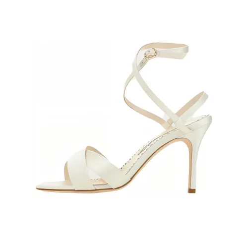 MANOLO BLAHNIK One Ремешок Сандалии Женские Белые