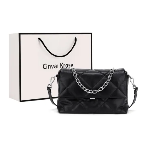 CinvaiKrose ПУ (полиуретан) Сумка через плечо Мягкая кожа Сумка Маленькая Женская Черная