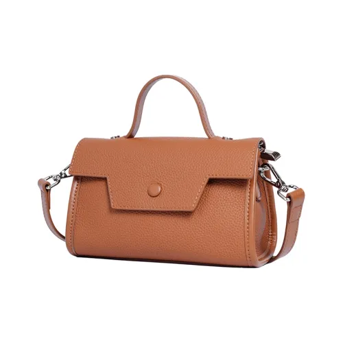 Rock Cattle Лицевая коровья кожа Сумка Kelly Сумка через плечо Стандартная Унисекс Элегантный черный Слон GREY Golden Коричневый